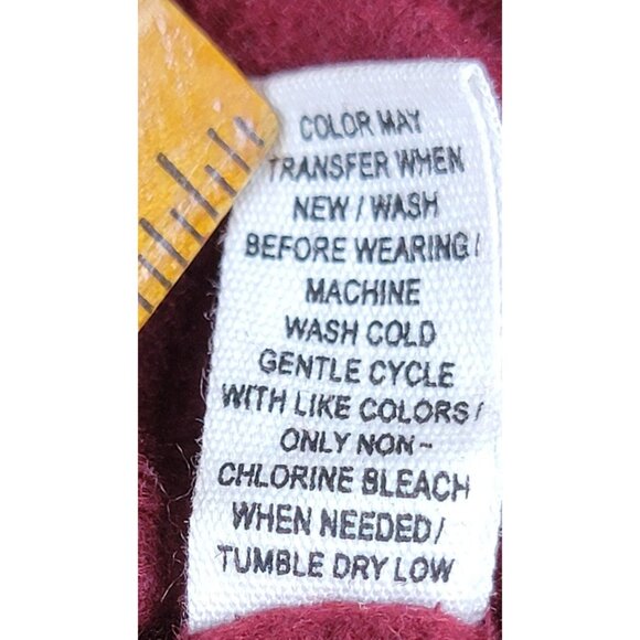 Reflex Boyfriend Hoodie Ultra Soft Burgundy Zip-Up Pockets Womens Large New Tags - Picture 7 of 11